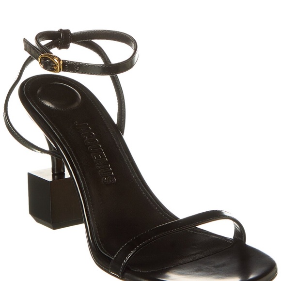 Jacquemus Black Block Heel Sandals - Picture 1 of 6